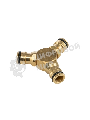 Тройник Y для быстросъемного соединения, латунный Профи ЧЕТЫРЕ СЕЗОНА