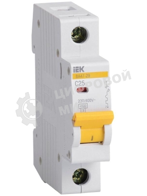 Выключатель автоматический модульный 1п C 25А 4.5кА ВА47-29 IEK MVA20-1-025-C