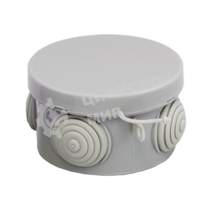 Коробка распаячная КМР-040-038 наружная с крышкой 65х40 АБС 4 мембранных ввода IP54 EKF plc-kmr-040-038