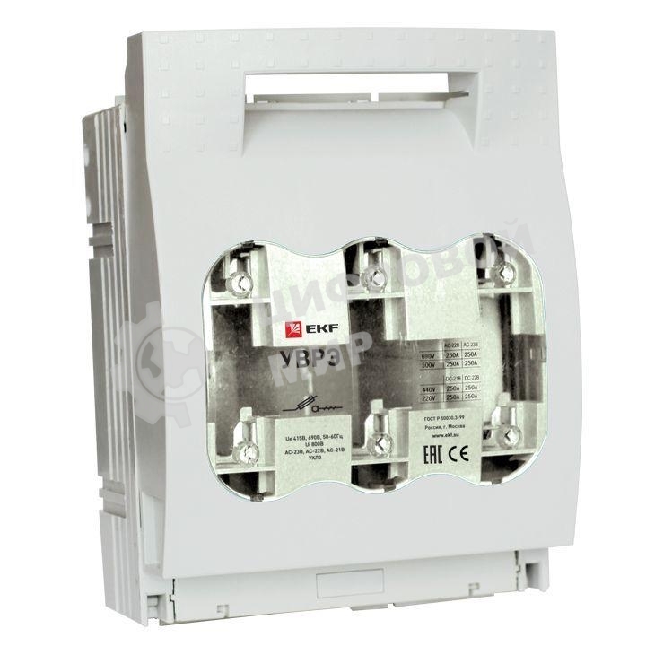 Выключатель-разъединитель УВРЭ 160А откидного типа под предохранители ППН (габ.00) EKF uvre-160