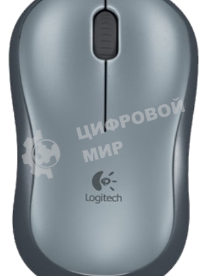 Мышь беспроводная Logitech M185 серый/черный, 1000 dpi, радиоканал, USB, кнопки - 3