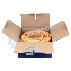 Кабель SkyNet Light UTPнг-LSZH 4x2x0,46, низкое дымовыделение, нулевое содержание галогенов, медный, FLUKE TEST, кат.5e, однож., 305 м, box, оранжевый