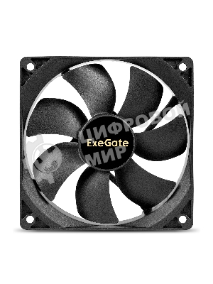 Вентилятор для корпуса ExeGate EX12025S2P-24 черный, 120 мм, 2100 об/мин, 34.2 дБ, 2 pin