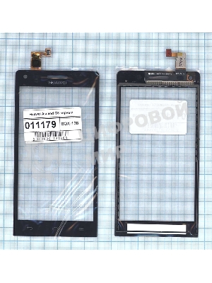 Сенсорное стекло (тачскрин) для Huawei Ascend G6, черное