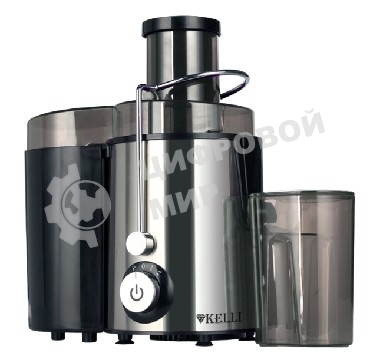 Соковыжималка Kelli KL-5090 центробежная. Мощность 700 Вт, питание 220-240В, 50Гц, металлический корпус и фильтр, объем резервуара сока 0,6 л., 2 скорости + импульный режим, широка я загрузочная горловина - 65мм, объем контейнера для жмыха 1л, сепаратор для пены, функция 