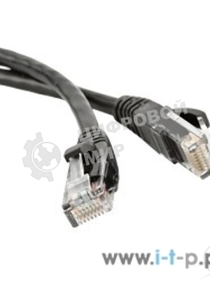 Патч-корд Hyperline U/­UTP, Cat.5е, LSZH, 1.5 м, черный 