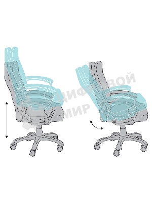 Кресло Бюрократ CH-868LT/#B черный, экокожа