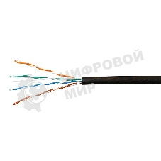Кабель SkyNet Premium UTP outdoor 4x2x0,51, медный, FLUKE TEST, кат.5e, однож., 305 м, box, черный