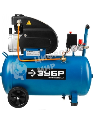 Компрессор поршневой Зубр ЗКПМ-240-50-1.5 воздушный масл. прямой привод 240л/мин 50л 8атм 1500Вт