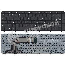 Клавиатура для ноутбука HP Pavilion 17 17-E черная с рамкой