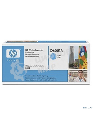 Картридж лазерный HP Q6001A голубой для Color LaserJet 2600 2000 стр.