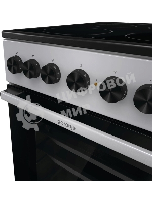 Плита электрическая Gorenje GEC5B41SG серый, конфорок 4 шт, духовка 62 л, 50 см x 85 см x 59.4 см