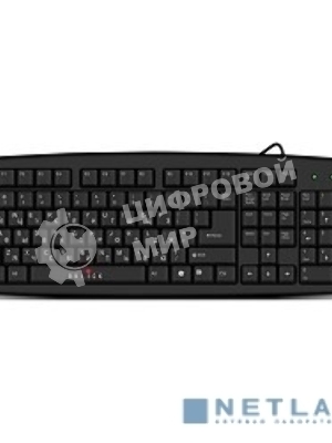 Клавиатура Oklick 100M HW3 проводная, USB Type-A, чёрный