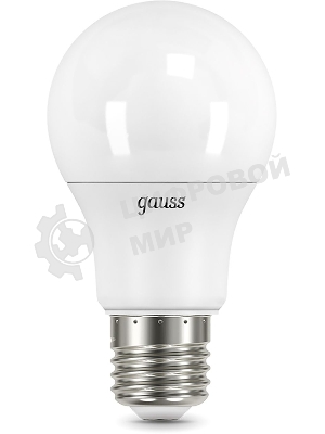 Лампа светодиодная Gauss A60 12Вт цок.: E27 шар 220B 4100K св. свеч. белый нейт. A60 (упак.: 10 шт) (102502212)