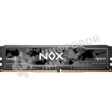Оперативная память Apacer Nox, DDR5, 16GB (1x16 GB), 5200 MHz, CL40, DIMM, радиатор, черный