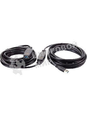 Кабель-адаптер USB3.0-repeater Aopen, удлинительный активный Am-->Af 10м
