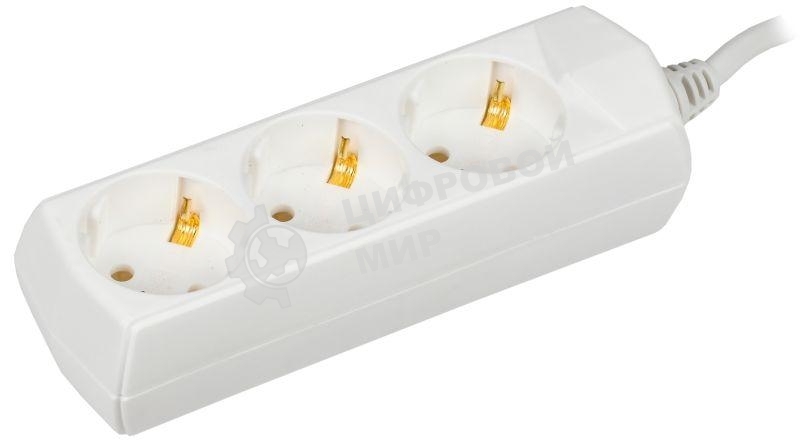 Удлинитель 3х7 м с заземл. 10А 250В У03 GENERICA 2P+PE 3х1 кв.мм IEK WYP10-10-03-07-Z-G