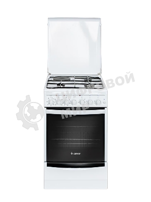 Плита комбинированная Gefest ПГЭ 5112-02 белый, конфорок 3 газовых и 1 электрическая, духовка 55 л, 50 см x 85 см x 58.5 см