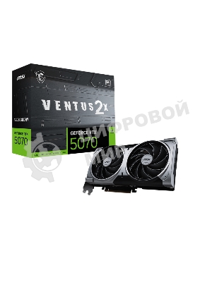 Видеокарта MSI RTX 5070 12G VENTUS 2X OC RTX 5070 PCI-E 5.0 GDDR7 2542/28000 HDMIx1 DPx3 HDCP Ret