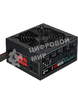 Блок питания Aerocool/Formula 1000W Retail KCAS PLUS 1000GM, 80 PLUS Gold, ATX v2.4, модульный, fan 14cm, 6x PCI-E [6+2-Pin], 10x SATA, 6x MOLEX
