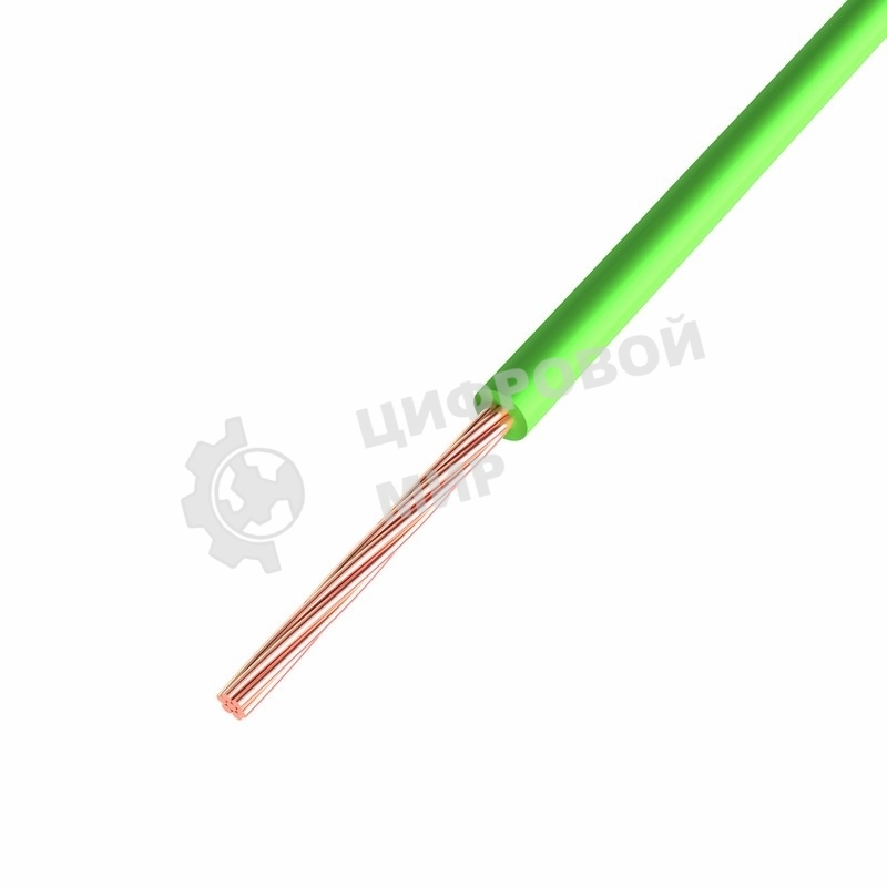 Провод ПГВА Rexant 1х1.00 мм², Cu, зеленый, бухта 200 м