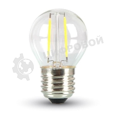 Ретро-лампа Neon-night Filament G45 E27, 2W, 230 В, теплый белый 3000 K