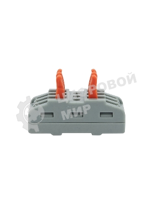 Клемма СМК Rexant 222-423 проходная 3 полюса (0,08-4 мм²), серая (5 шт./уп.)