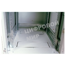 Шкаф коммутационный ЦМО ШТК-М-42.6.8-4ААА 42U 600x820 мм пер. дв. перфор. задн. дв. стал. лист 2 бок. пан. направл. под закл. гайки 550 кг серый