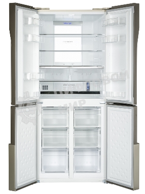 Холодильник Hansa FY418.3DFXC нержавеющая сталь трехкамерный 274/144л морозилка снизу