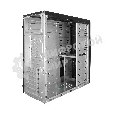 Компьютерный корпус Miditower ExeGate CP-601 Black, ATX, (CP450W, 80мм), 2хUSB, Audio