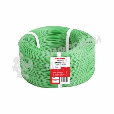 Провод ПГВА Rexant 1х1.00 мм², Cu, зеленый, бухта 200 м