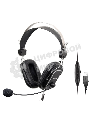 Гарнитура A4Tech HU-50 чёрный, проводная