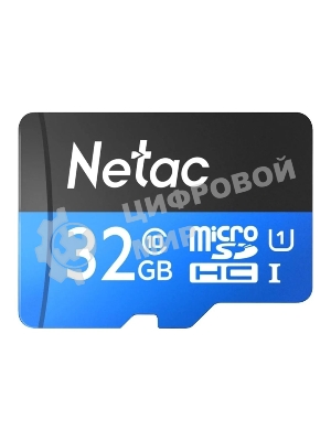Флеш карта microSDHC 32Gb Netac P500 NT02P500STN-032G-S (без SD адаптера) 80Mb/s