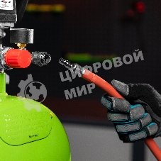 Шланг пневматический резиновый Stels 57021 10x16мм, 24 бар, армированный, быстросъем, 10 м