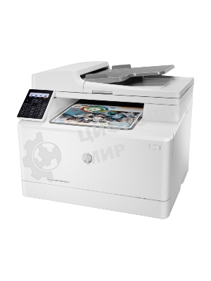 МФУ лазерное HP Color LaserJet Pro M183fw (7KW56A), A4, цветной, печ. до 16 стр/мин., скан. до 15 стр/мин. (ч/б) 8 стр/мин. (цвет), 600 x 600 dpi (печать) 1200x1200dpi (скан.), USB, RJ-45, Wi-Fi, Air Print, Mopria