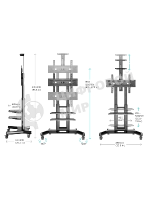 Стойка для телевизора с кронштейном ONKRON TS1552 40