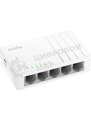 Коммутатор 5-Port Gigabit Desktop Switch, 5 10/100/1000M RJ45 Ports, Loop Detection, Desktop Plastic Case, Power Saving, Plug & Play, Wall-Mount, Power Adapter Not Included
