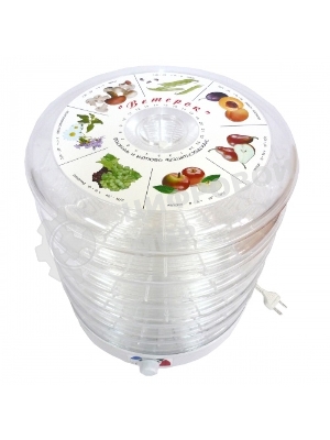 Сушилка для овощей Великие реки Ветерок-5, 5 поддонов, цв.упаковка, прозрачный