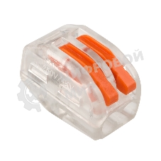 Универсальная клемма Rexant 2-проводная, прозрачная (0,08-2,5/4 мм²) (50 шт./уп.)