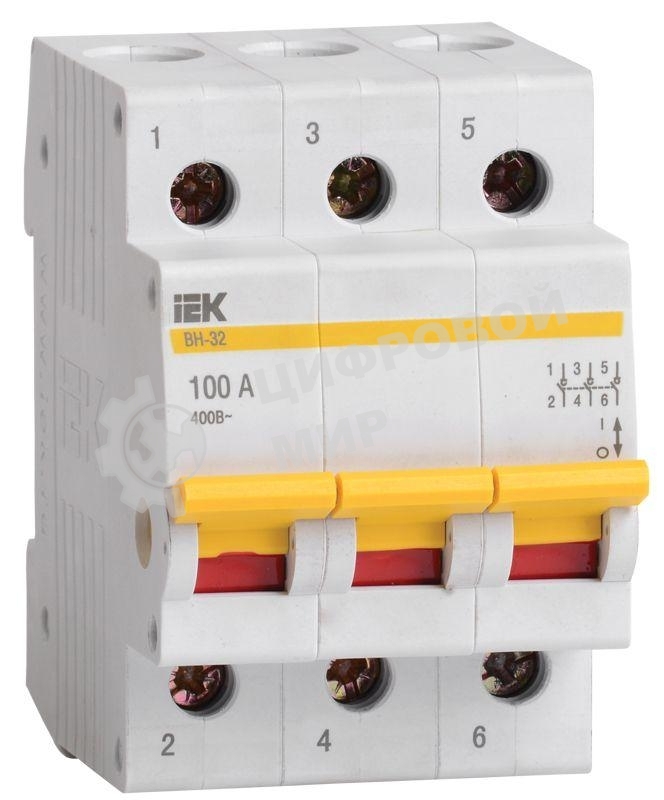 Выключатель нагрузки ВН-32 100А/3П IEK MNV10-3-100
