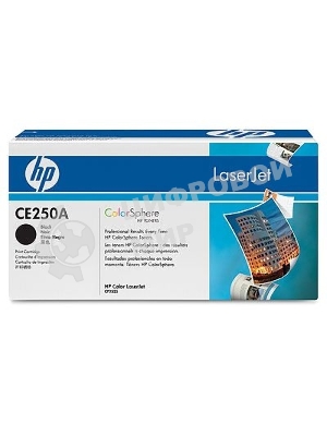 Картридж лазерный HP CE250A черный для CLJ CM3530/CP3525 5000 стр.
