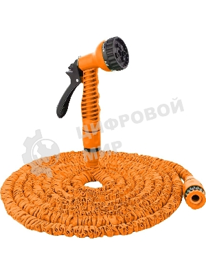 Набор для полива с растягивающимся шлангом 22м Вихрь 73/7/2/26