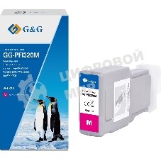Картридж струйный G&G GG-PFI320M (PFI-320M) пурпурный (300 мл) для Canon imagePROGRAF TM-200/200MFP/205/300/300MFP/305