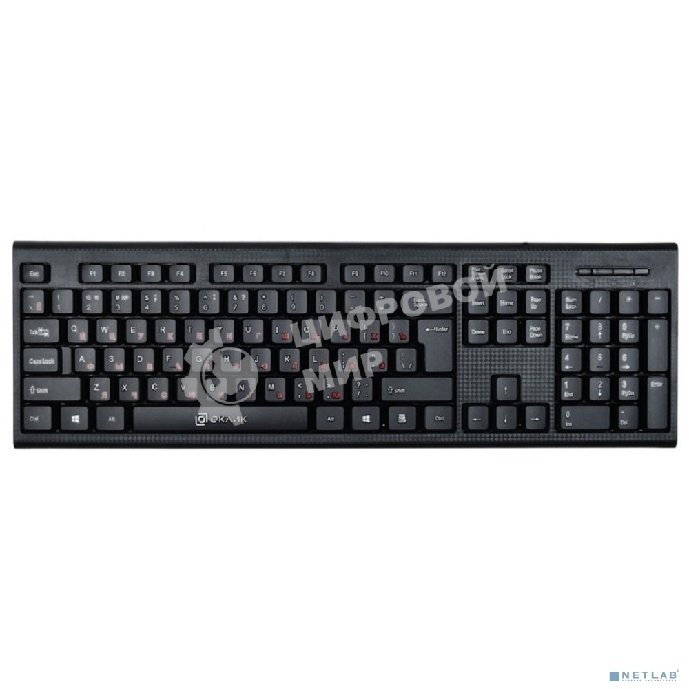 Клавиатура проводная Oklick 120M черный USB