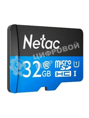 Флеш карта microSDHC 32Gb Netac P500 NT02P500STN-032G-S (без SD адаптера) 80Mb/s