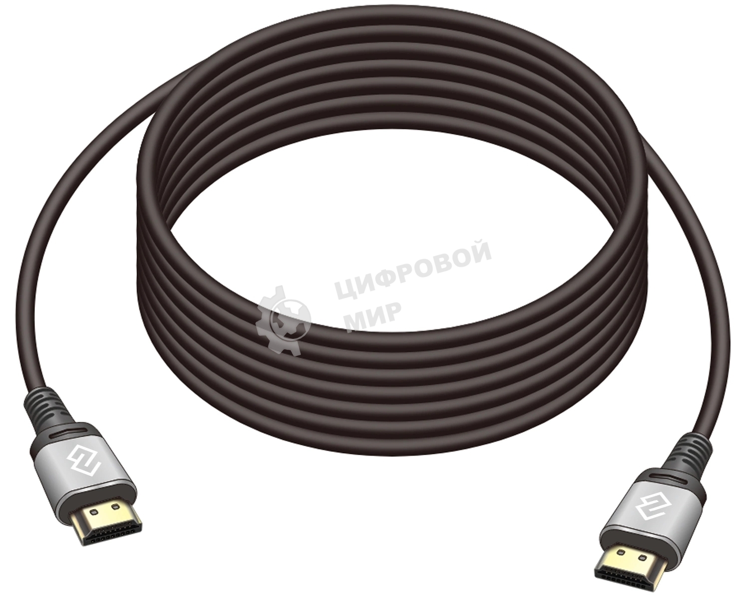 Кабель аудио-видео Digma HDMI (m)/HDMI (m) 5м. позолоч.конт. черный (D-HDMI-V2.0-5M)