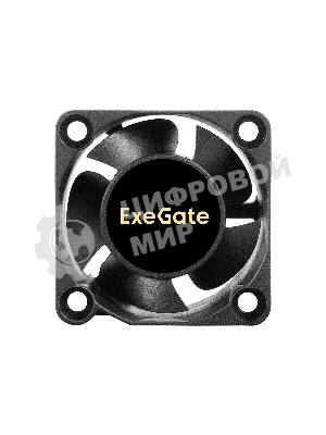 Вентилятор для корпуса ExeGate EX04020S2P-5 черный, 40 мм, 5000 об/мин, 22 дБ, 3 pin
