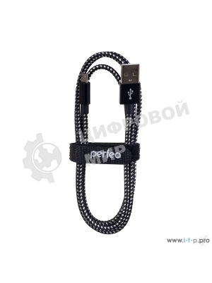 Кабель PERFEO USB2.0 A вилка - Micro USB вилка, черно-белый, 3 м (U4802)