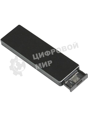 Внешний корпус SSD AgeStar 31UBVS6C NVMe/SATA алюминий черный M2 2280 м