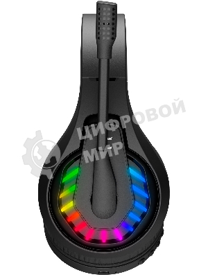 Гарнитура Bloody GR230 чёрный, беспроводная + проводная, радиоканал, до 40 ч, подсветка